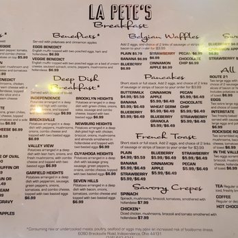 L.A. Pete’s menu 1