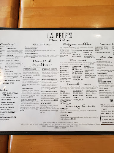 L.A. Pete’s menu 2